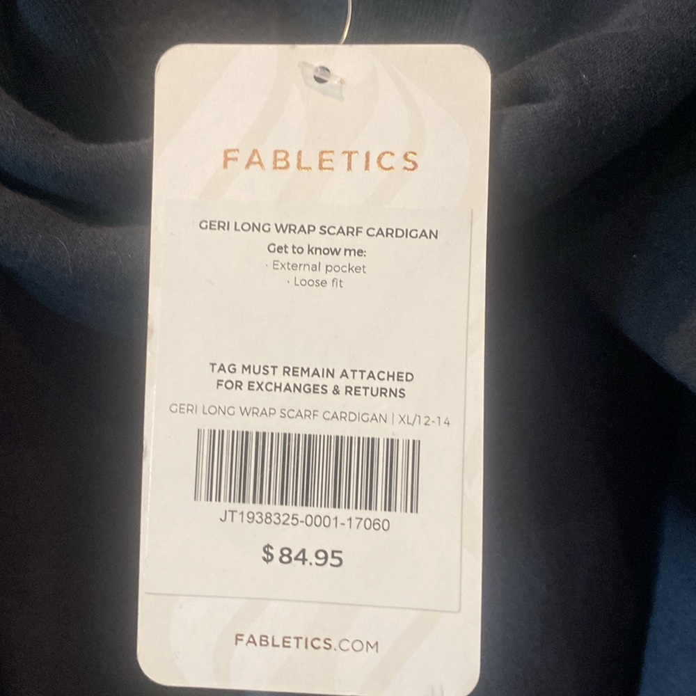 New Fabletics wrap scarf cardigan - Picture 5 of 5
